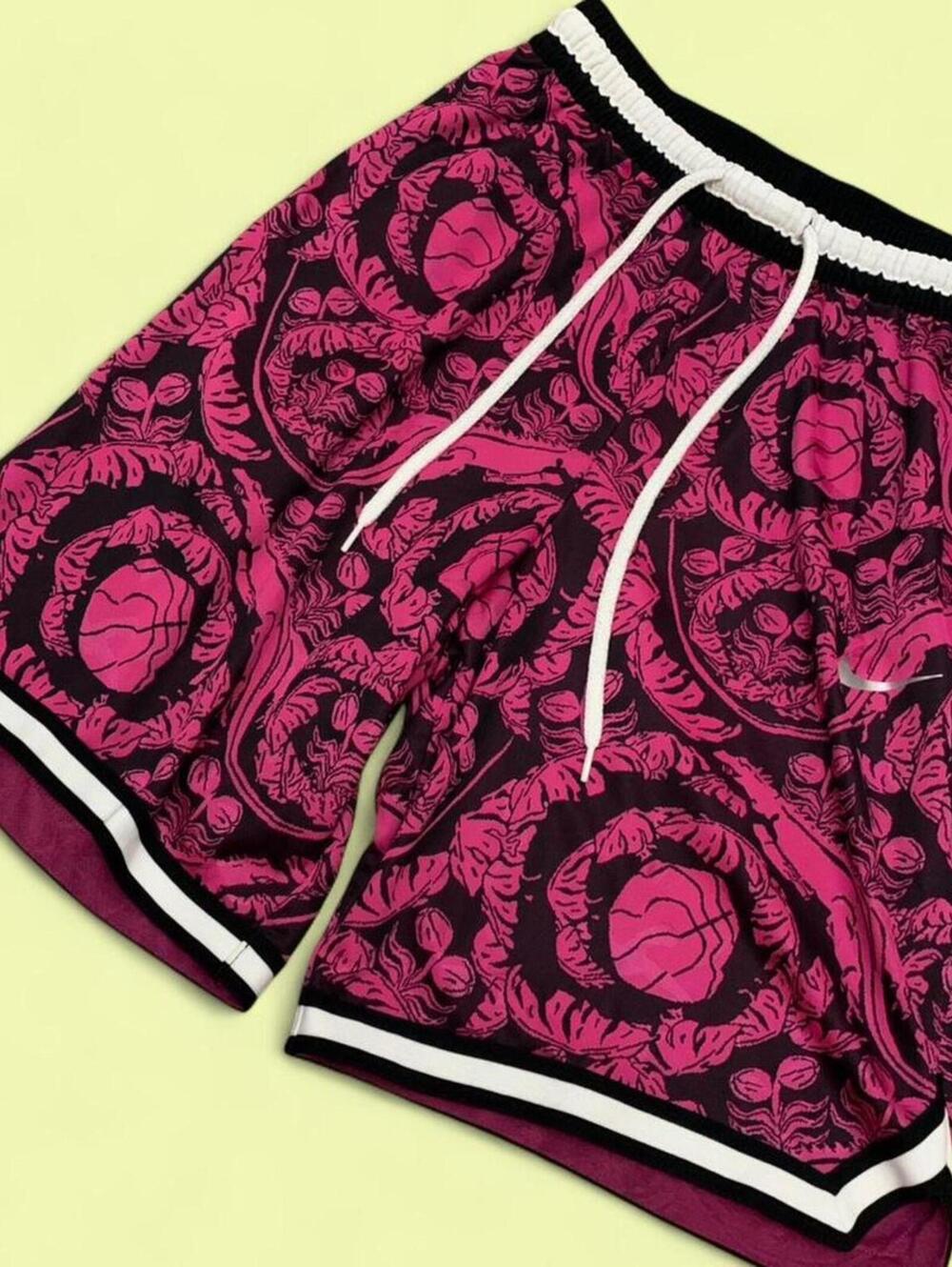 Maximalism patterned Nike basketball shorts